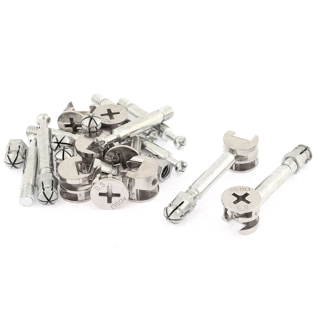 Furniture Cabinet Fixing Screw Locking Connecting Cam Bolt Nut Fitting 9Sets