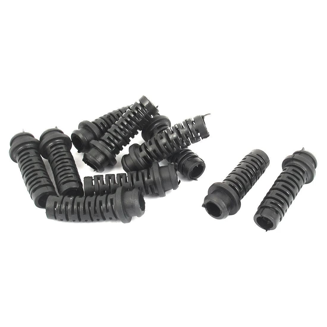 10pcs 34mmx9mmx6mm Rubber Strain Relief Cord Boot Protector Wire Sleeve Hose for Cellphone Charger