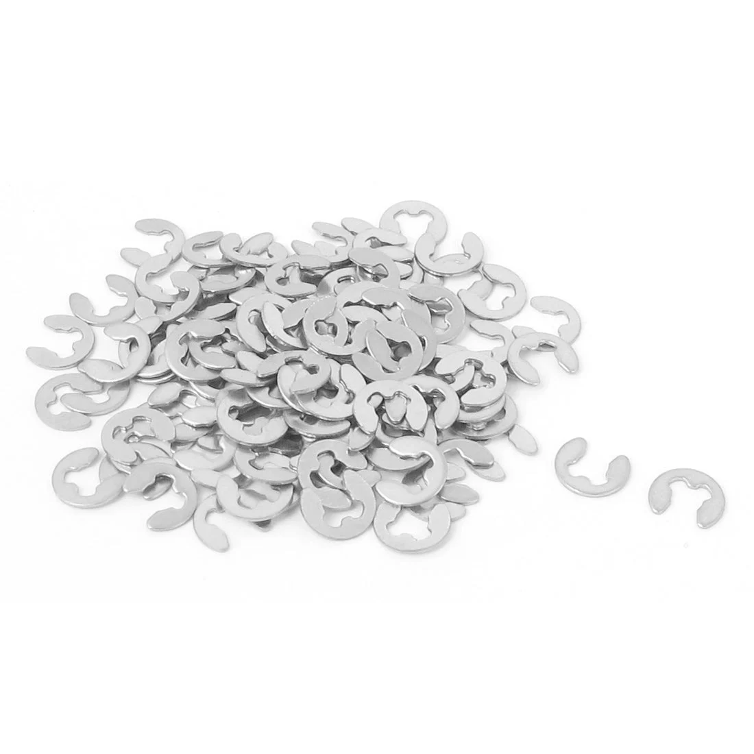 Uxcell 100pcs 304 Stainless Steel Fastener External Retaining Ring E-Clip Circlip 2.5mm