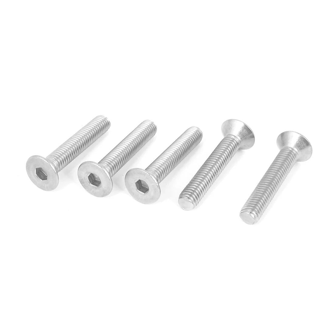 M8 x 45mm Stainless Steel Hex Socket Countersunk Flat Head Screws 5pcs
