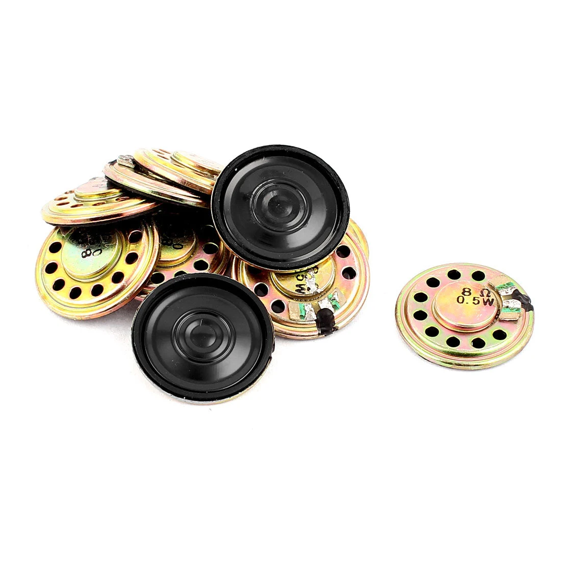 0.5W 28mm Diameter 8 Ohm Internal Mini Magnet Speaker Loudspeaker 10Pcs