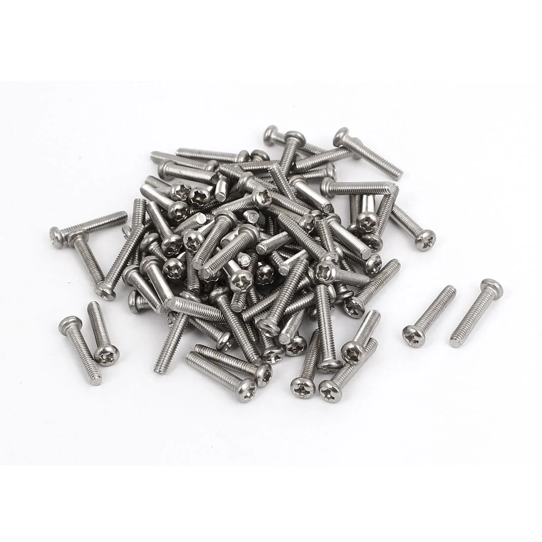 M3x16mm Stainless Steel Phillips Round Pan Head Machine Screws 100pcs