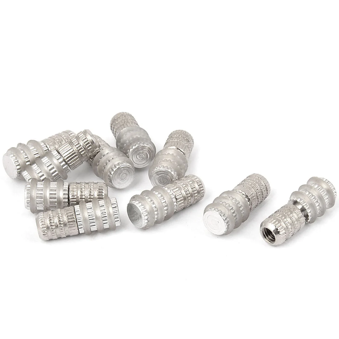 Rubber Coated Metal Holder Shelf Support Pin Stud M5 Screw Dia 10pcs