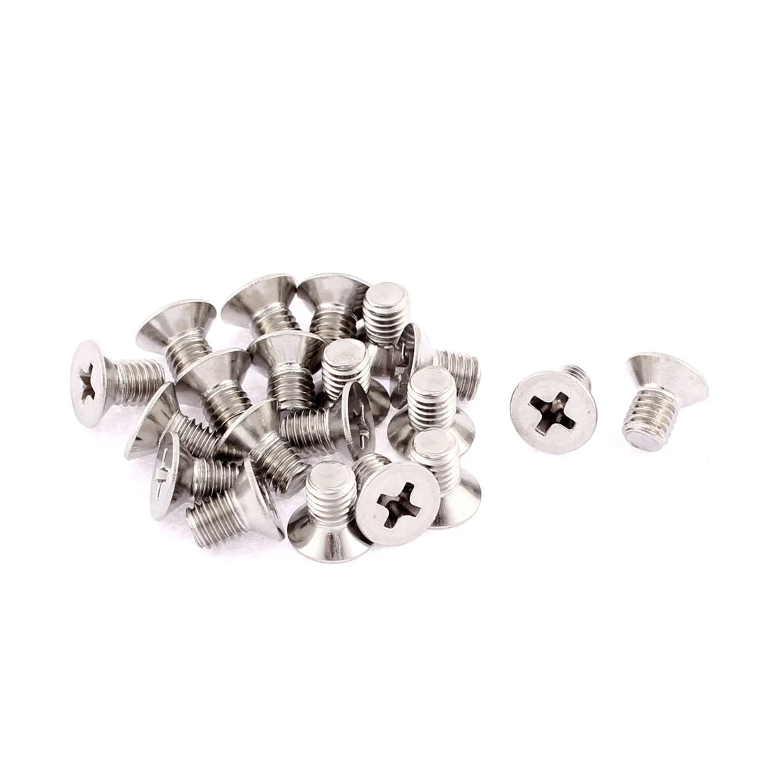 M5 x 8mm Phillips Flat Head Countersunk Bolts Machine Screws 20 Pcs