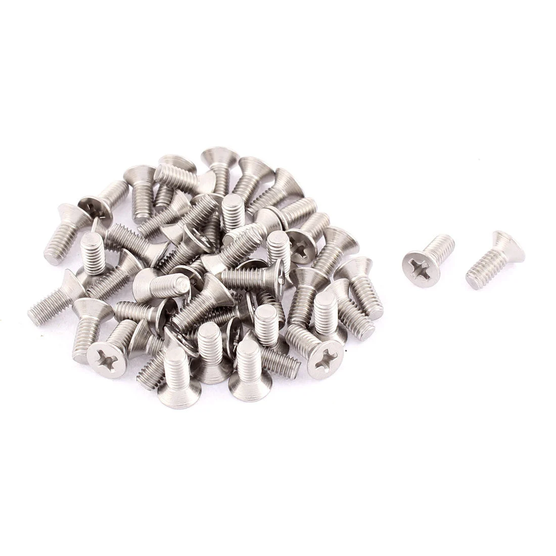 M4 x 10mm Phillips Flat Head Countersunk Bolts Screws Fasteners 50pcs