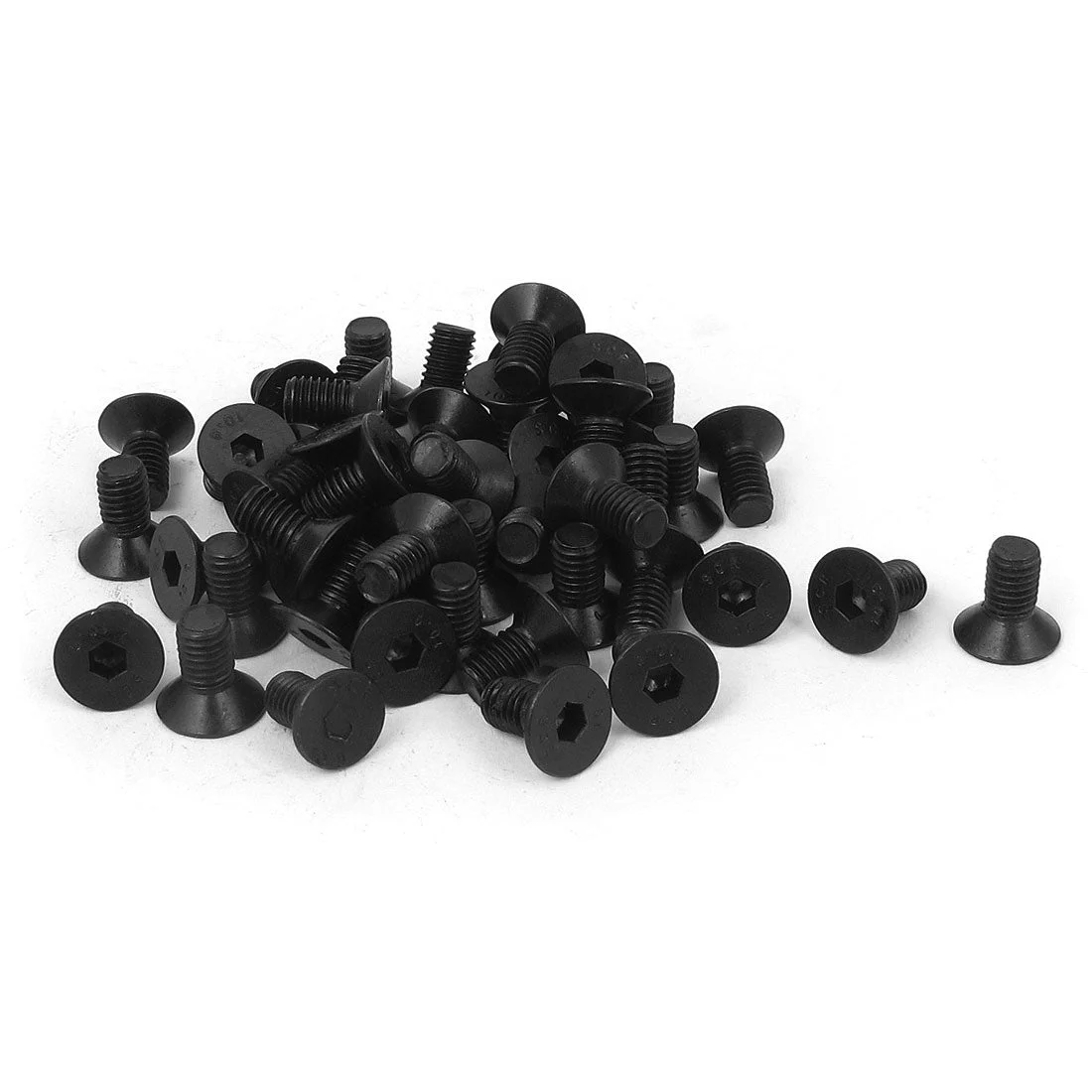 M5x10mm 10.9 Carbon Steel Countersunk Head Hex Socket Screw 50pcs