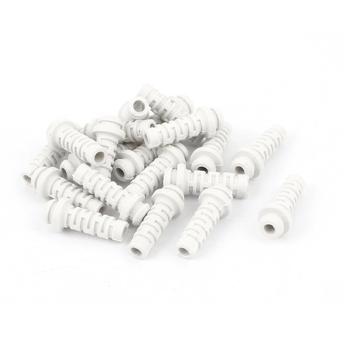 Rubber Strain Relief Cord Boot Protector Cable Sleeve 26x6x4mm 20Pc
