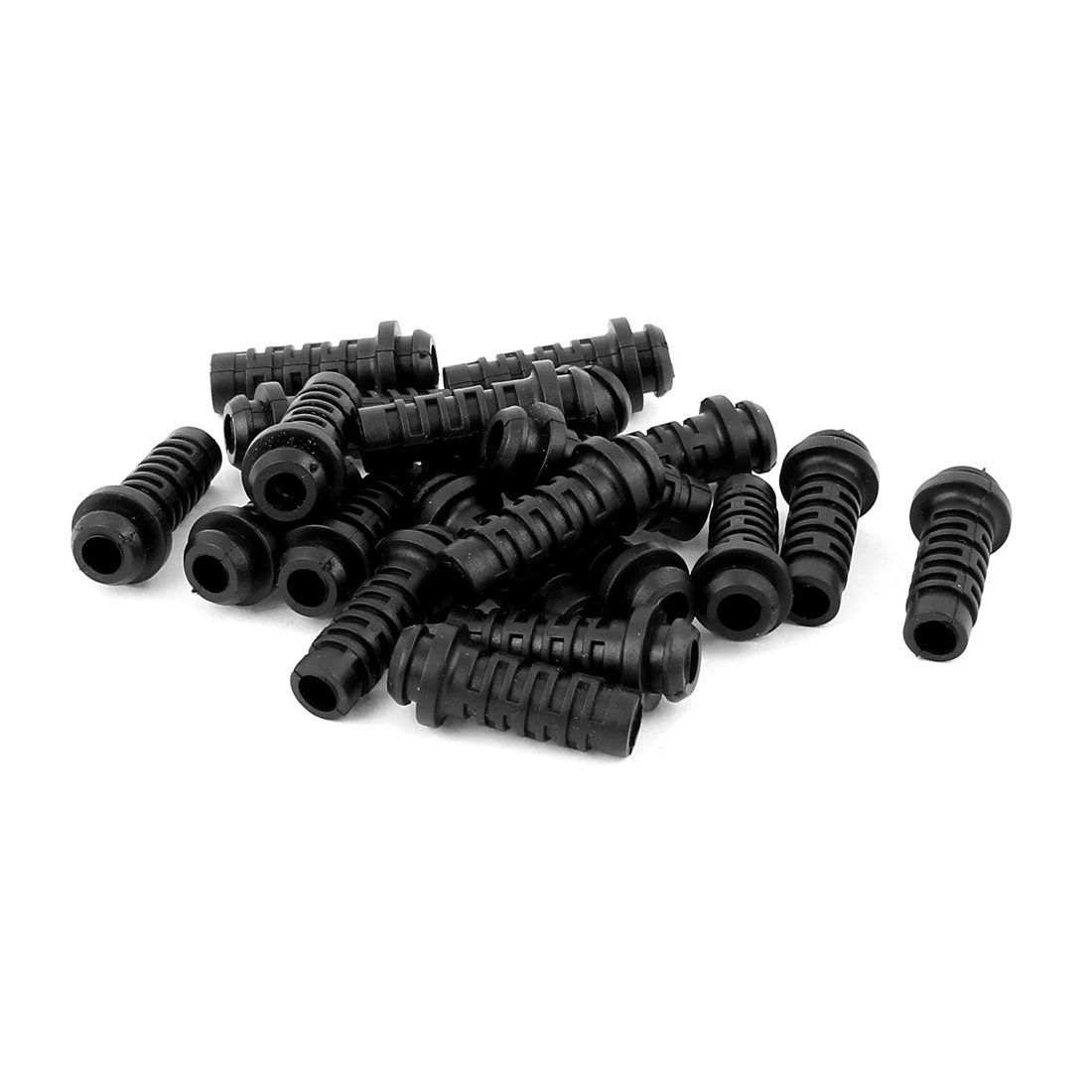 20pcs 27mmx8mmx5mm Rubber Strain Relief Cord Boot Protector Cable Sleeve Hose for Cellphone Charger