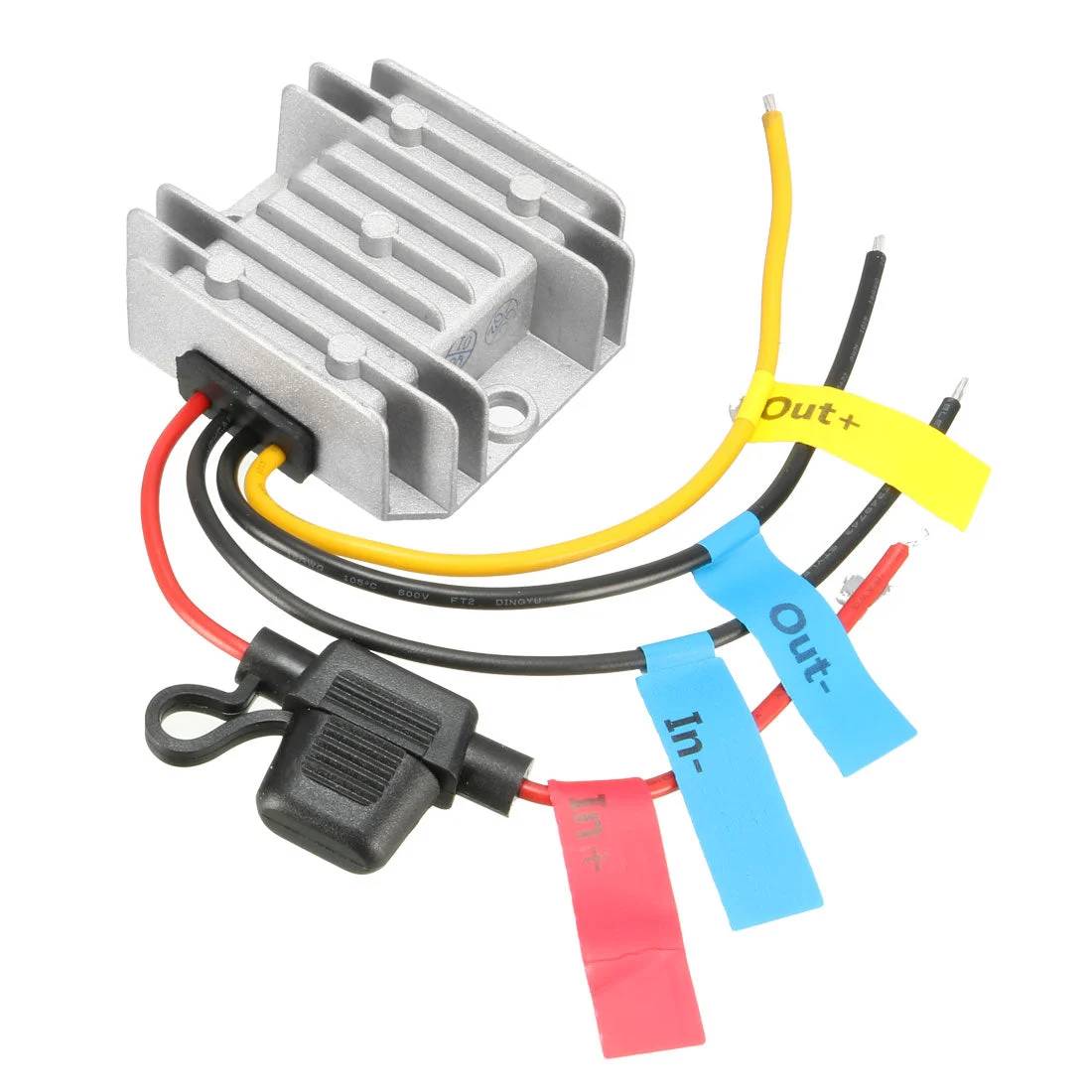 uxcell Power Converter Regulator DC 12V/24V(9V~35V) to DC 6V 10A 60W Waterproof Voltage Convert Transformer