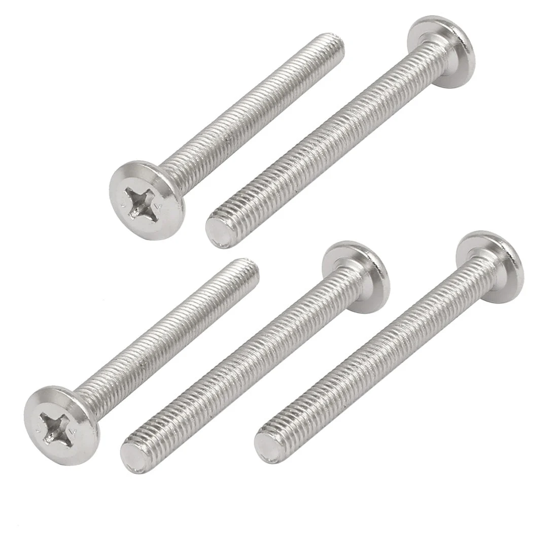 M6x57mm Phillips Head Furniture Bolts Screws Connector Hardware Fittings 5pcs
