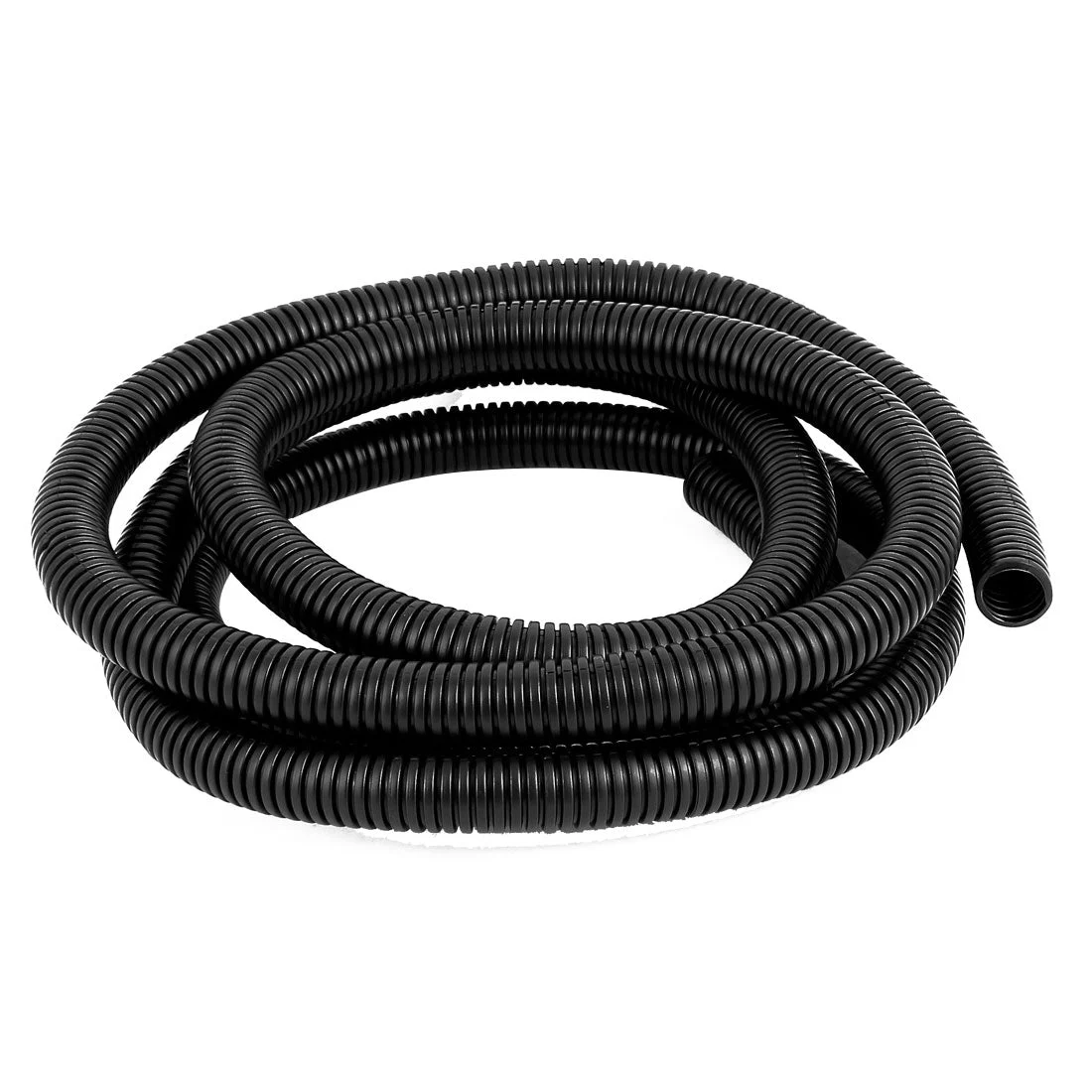 2.3 M 15 x 18 mm Plastic Corrugated Conduit Tube for Garden,Office Black