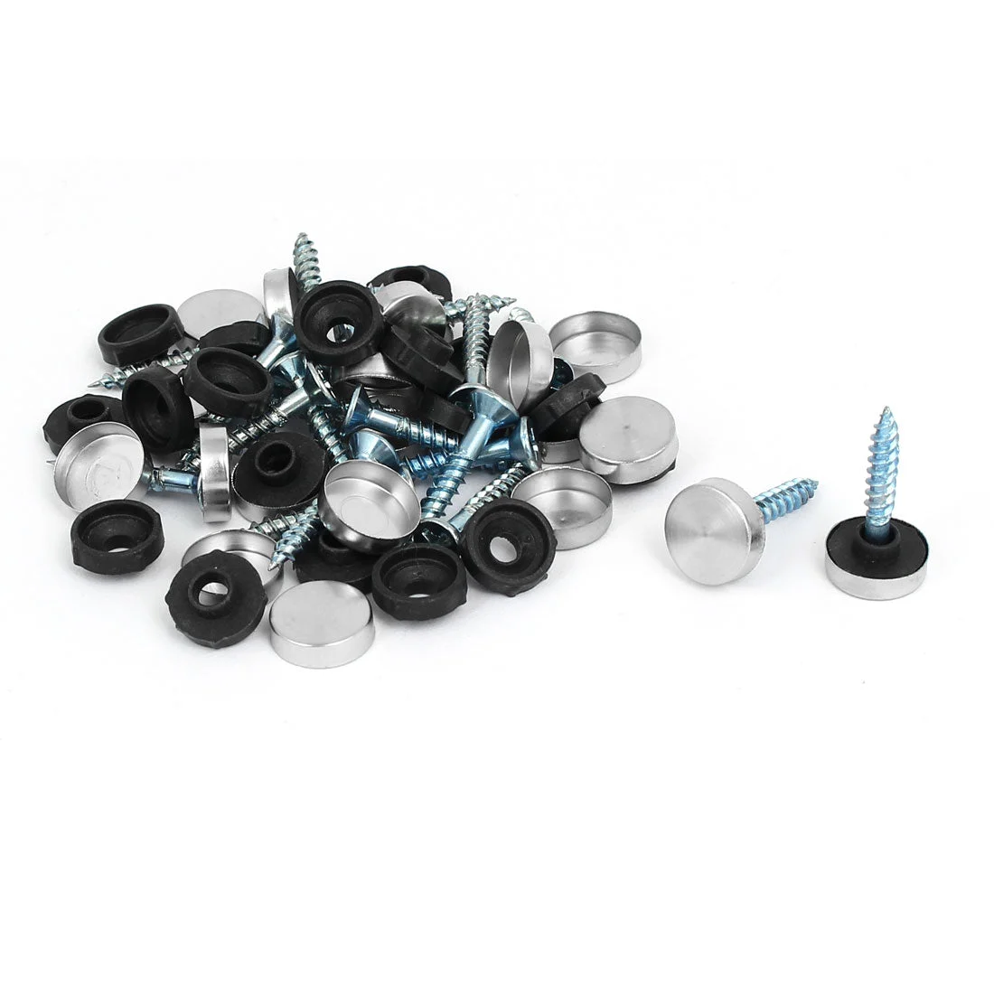 12mm Dia 201 Stainless Steel Cap Nails Mirror Screws Decorative Fittings 20PCS