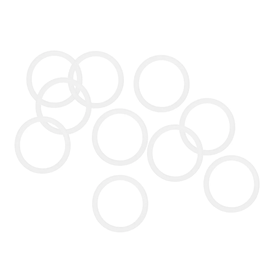 16mm x 20mm x 2mm Silicone Oil Gas Seal Gasket Sealing Rings 10 Pcs