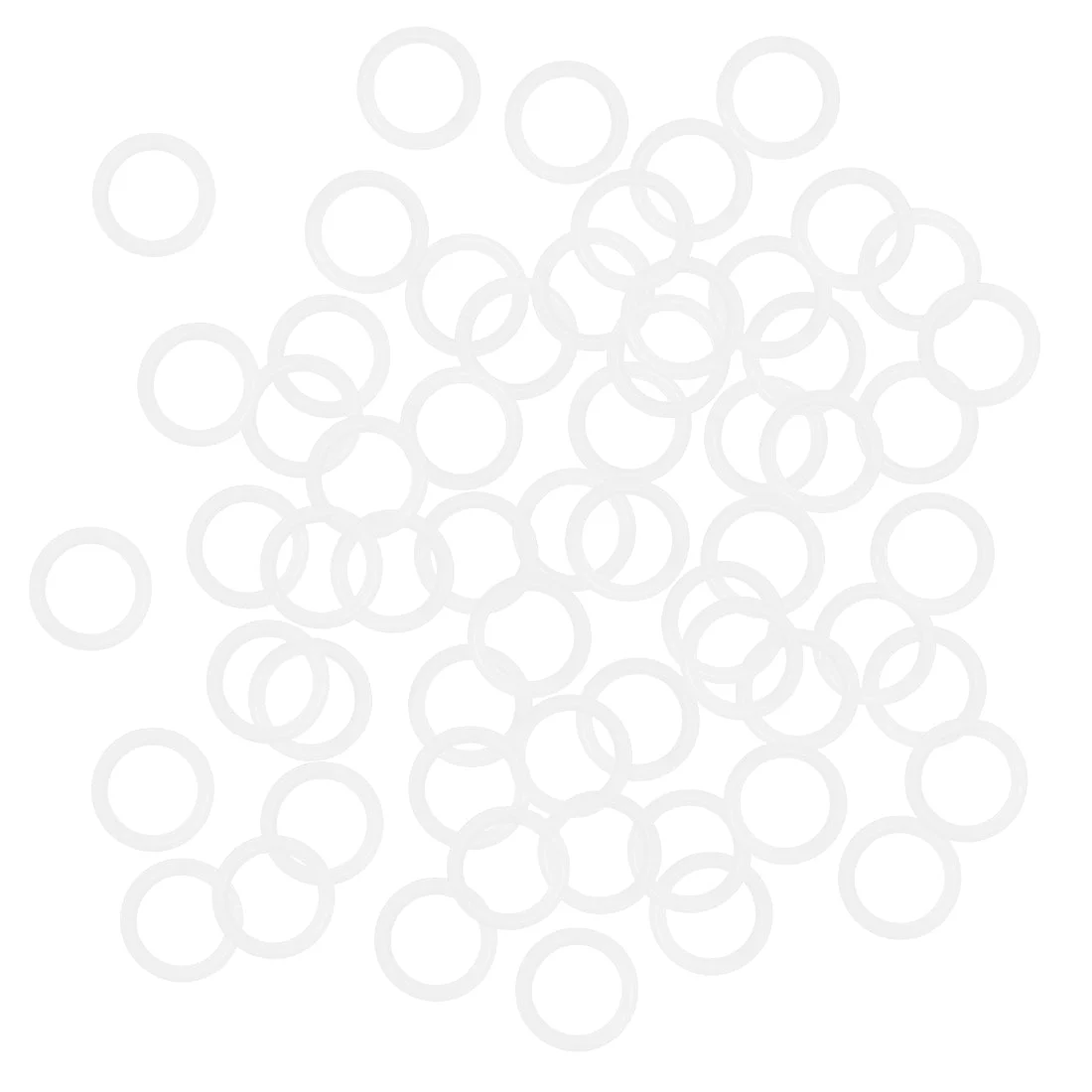 Valve Faucet Bearing Fittings Sealing Rings Clear White 10x14x2mm 50 pc
