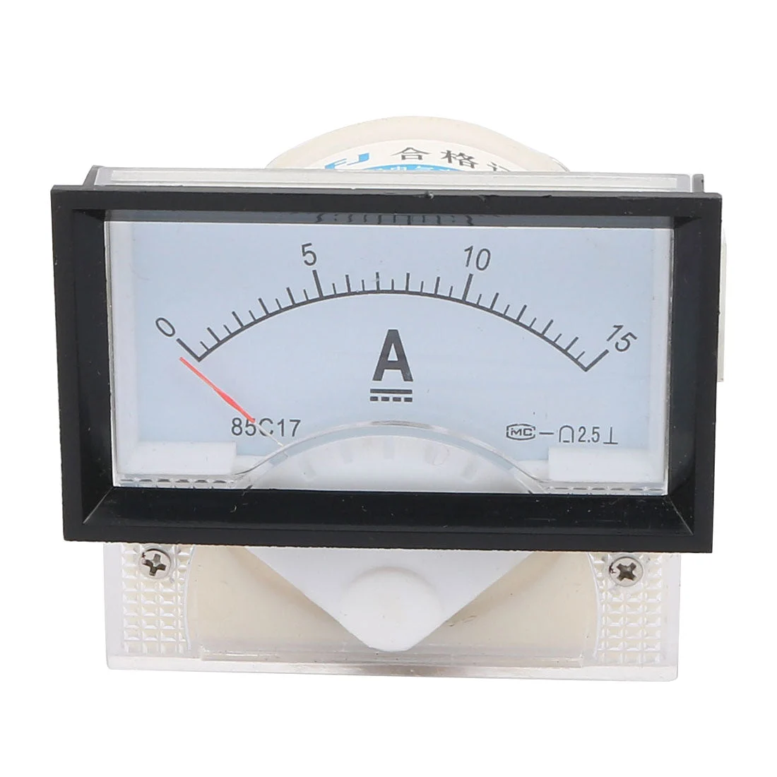 Analog Current Panel Meter DC 0-15A 85C17 Ammeter 71x59mm for Automotive Circuit Testing Charging Battery Ampere Tester Gauge Pack of 1