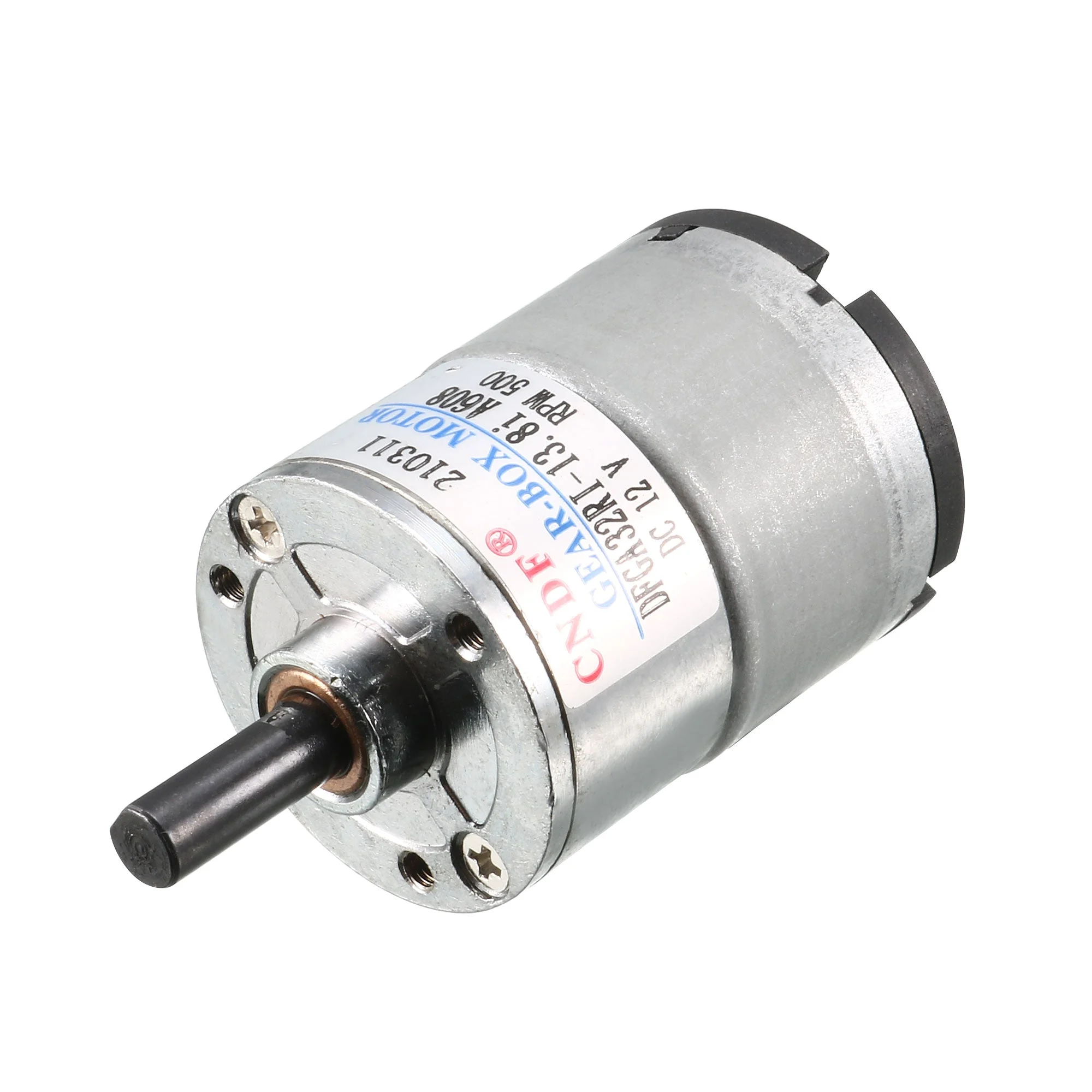 GA32RI DC 12V 500RPM 6mm Dia Shaft Speed Reducing Gearbox Motor