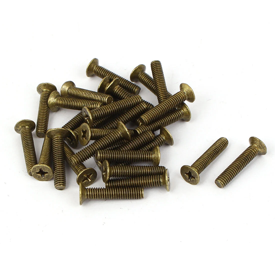 M4 x 20mm Metric Phillips Drive Machine Flat Head Countersunk Screws 30 Pcs