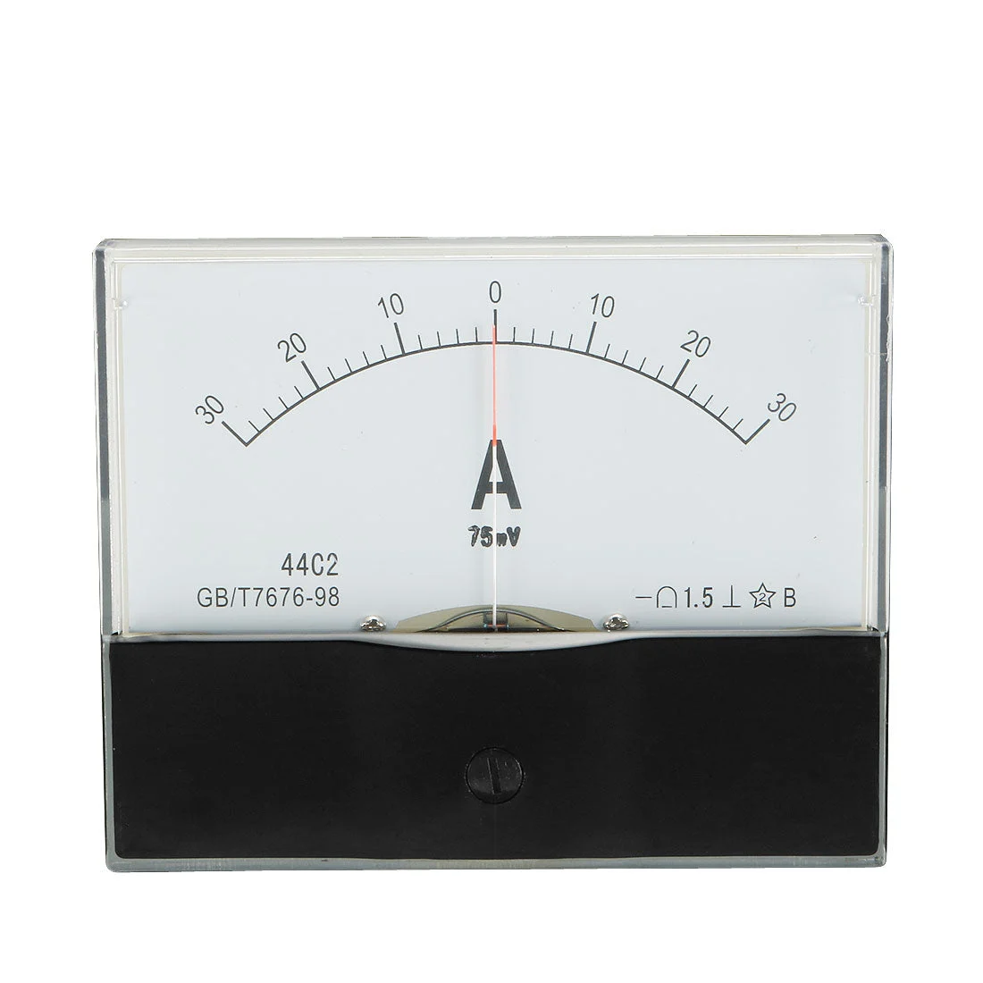 44C2-A Class 1.5 Accuracy DC 0-30A Analog Panel Meter Ammeter Amperemeter