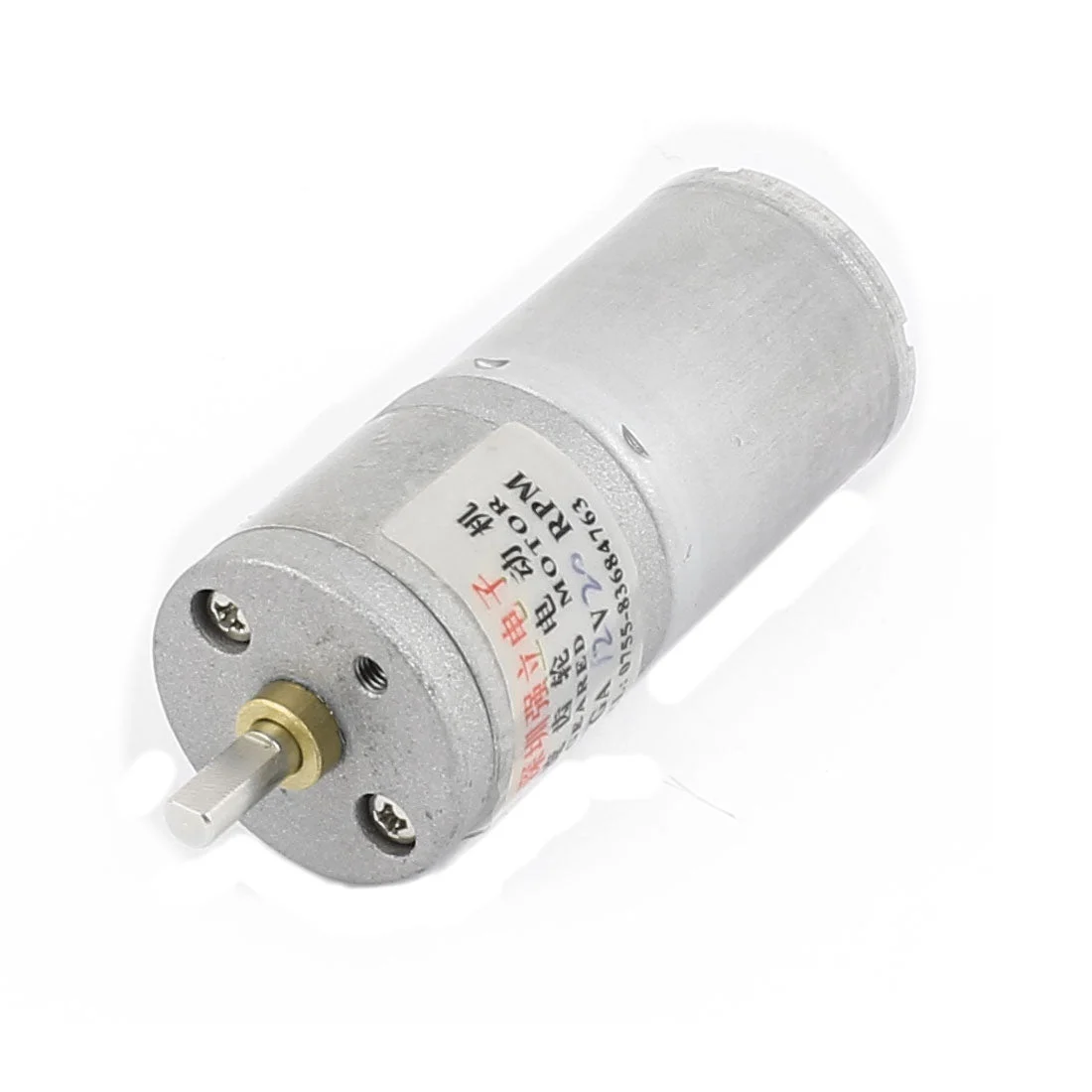DC 12V 20RPM 4x9mm D-Shape Shaft Speed Reducer Electric Geared Motor