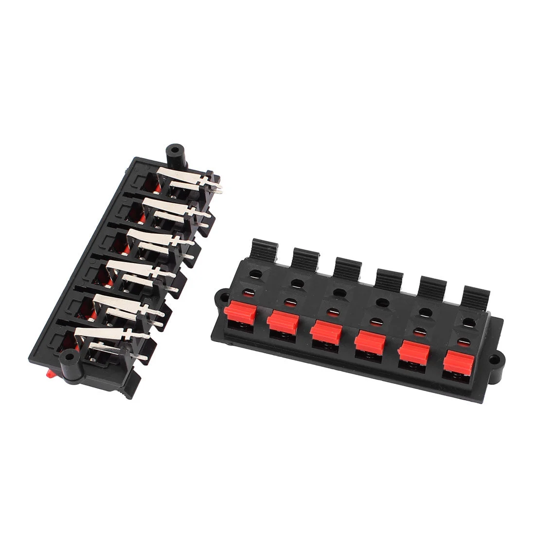 2Pcs 12 Way Jack Socket Spring Push Release Connector Speaker Terminal Block