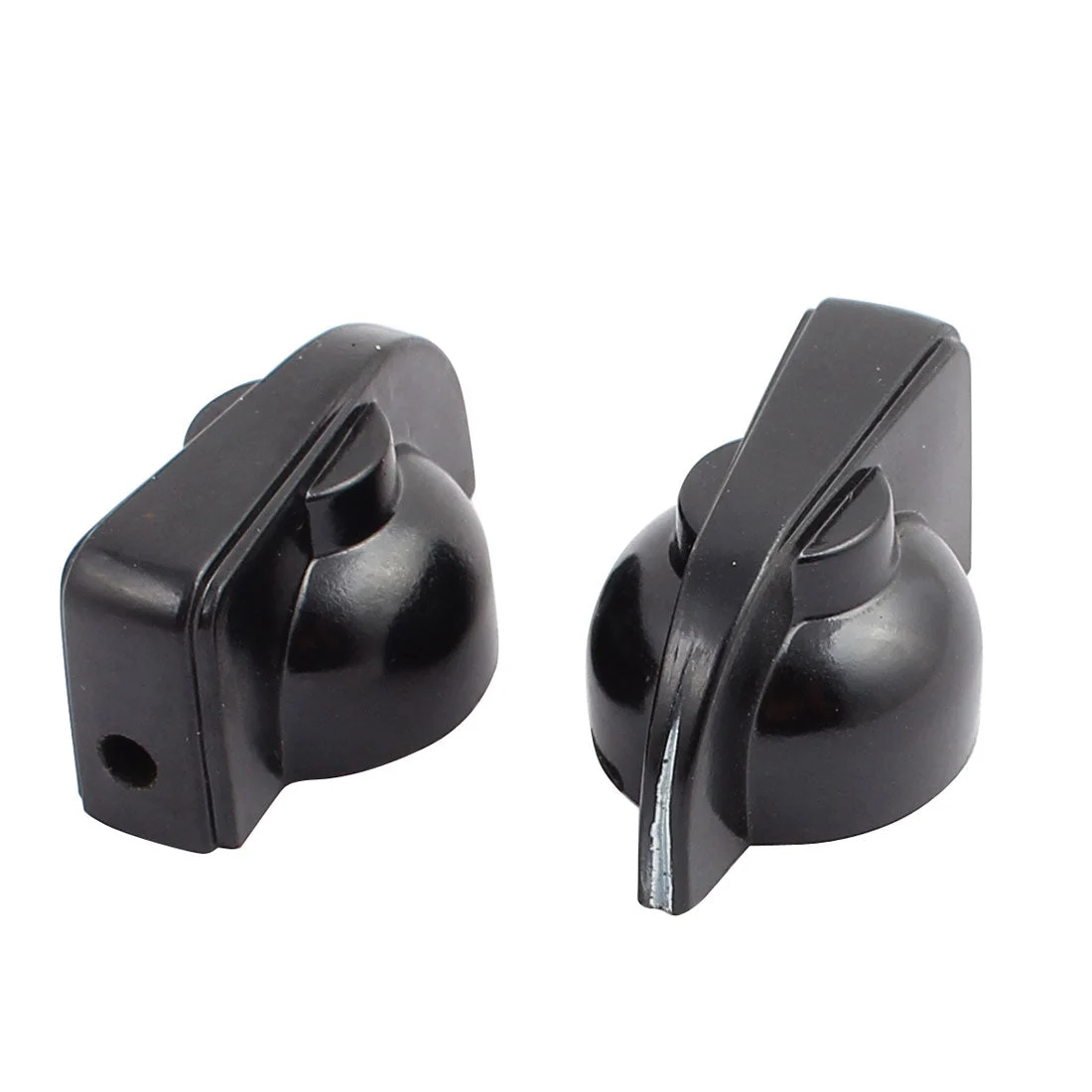 2 Pcs Plastic 6mm Shaft Dia Volume Knob Cap for Potentiometer Pot