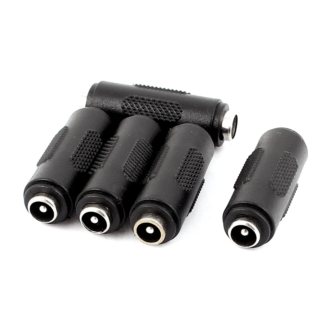 5Pcs DC Power Female to Female Jack Adapter 2.1x5.5mm Connector for CCTV Camera