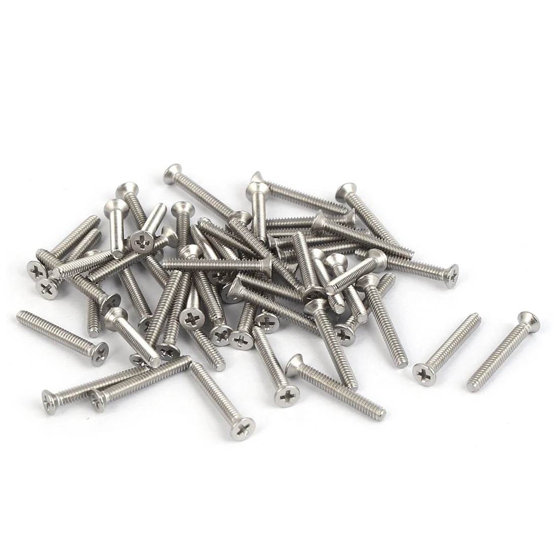 50 Pc M1.6x12mm 316 Stainless Steel Countersunk Phillips Machine Screws Bolts
