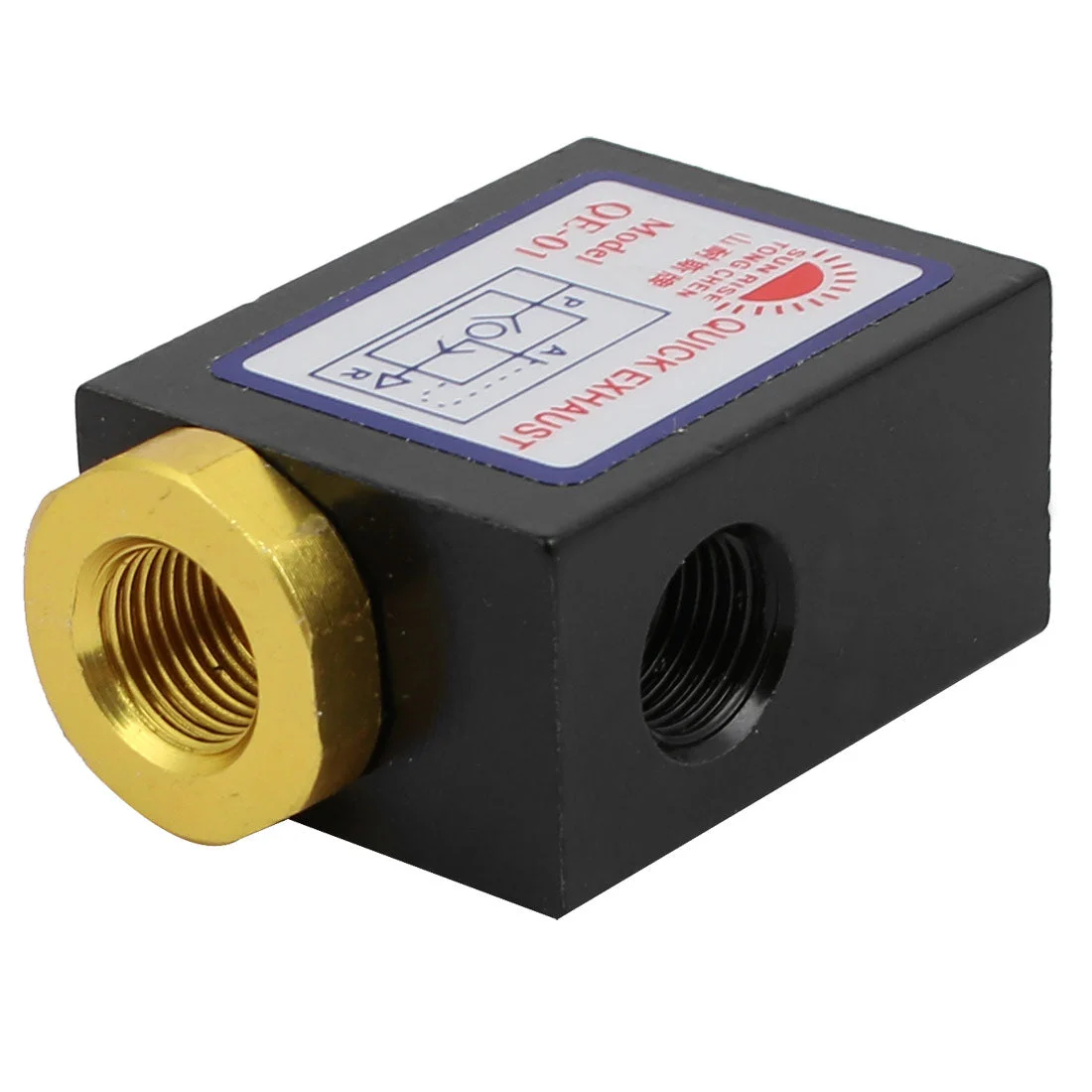 G1/8" Female Thread Port One Way Pneumatic Quick Exhaust Valve 0.8MPa QE-01