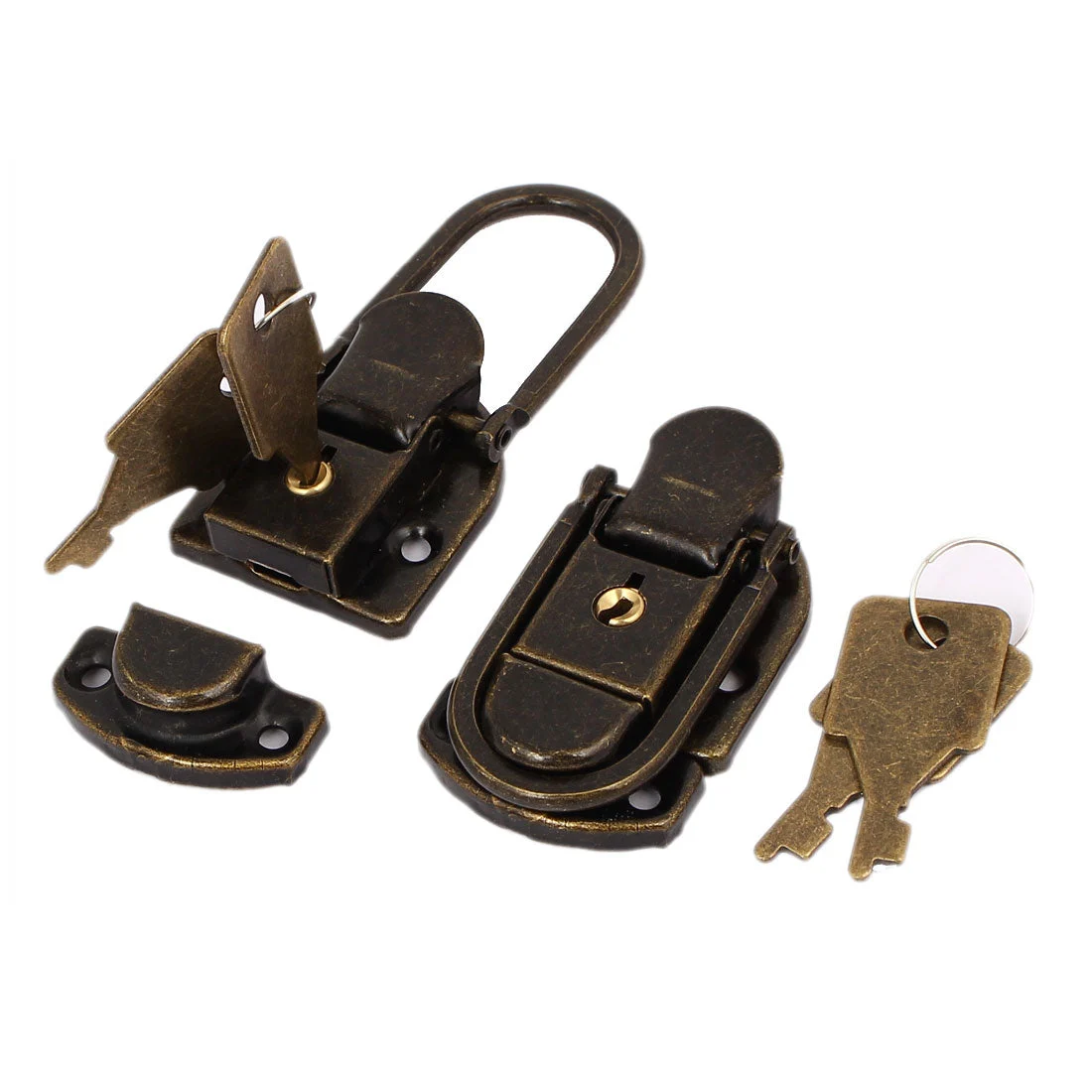 58mm x 35mm x 12mm Spring Draw Toggle Latch 2PCS for Chest Box Case Trunk