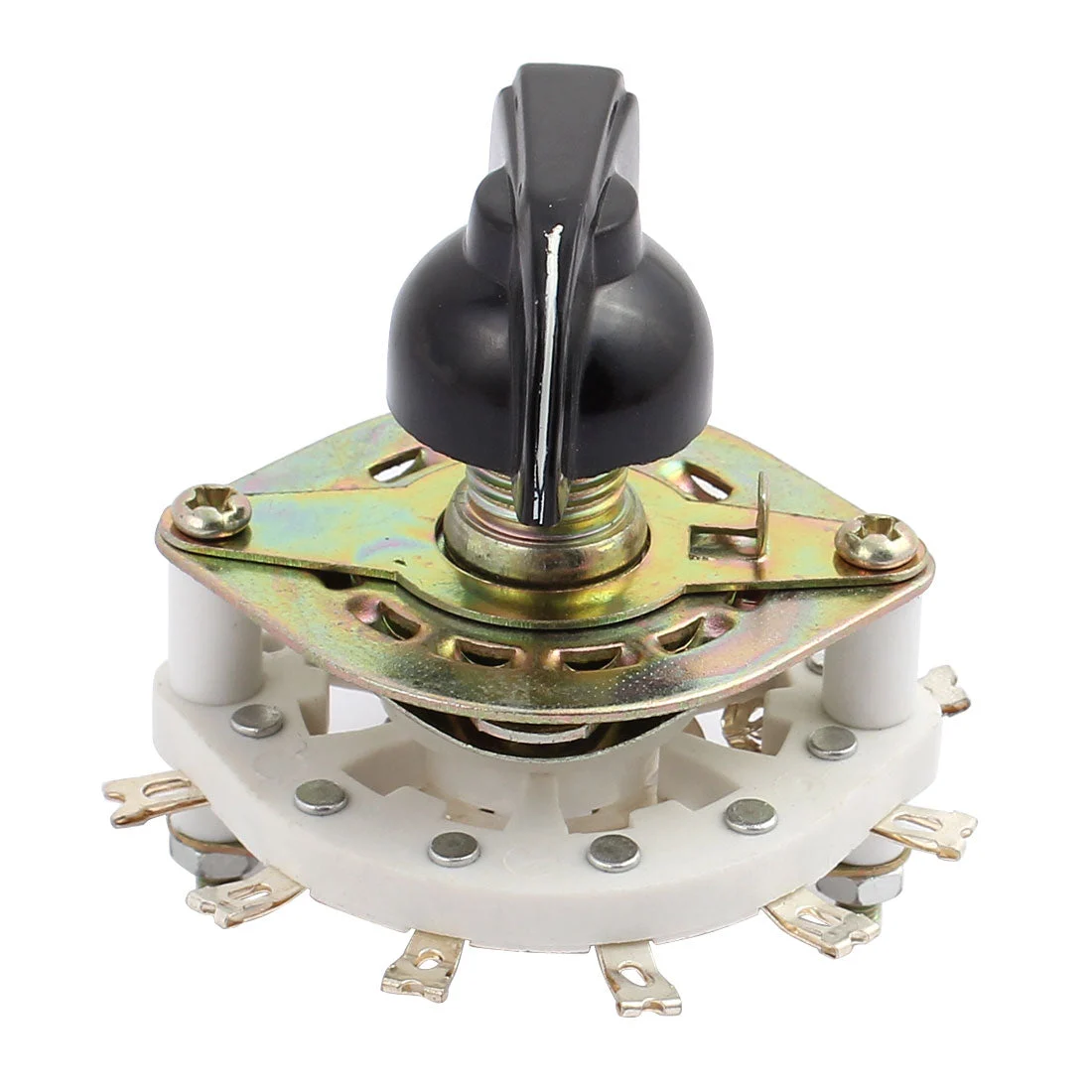 KCT 1 Pole 10 Position 11 Terminal Band Channel Rotary Switch Selector with Cap