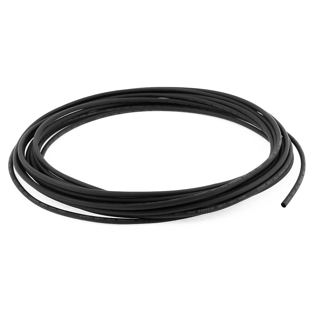 10m 4mm Dia Insulated PE Heat Shrink Tubing 2:1 Shrinkage Ratio Waterproof Black