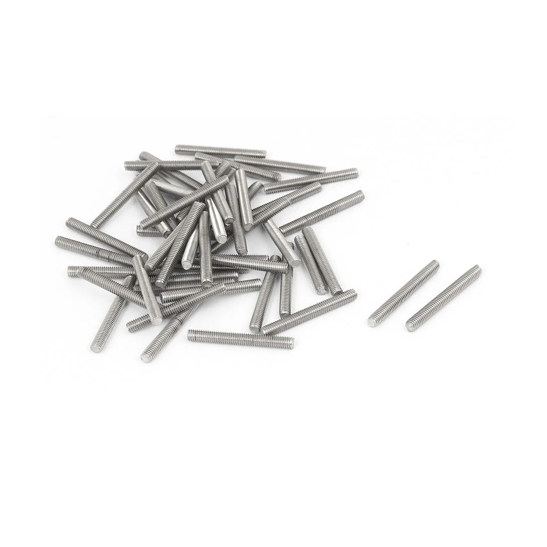 50pcs M3 x 25mm 304 Stainless Steel Fully Threaded Rods Bar Stud Hardware