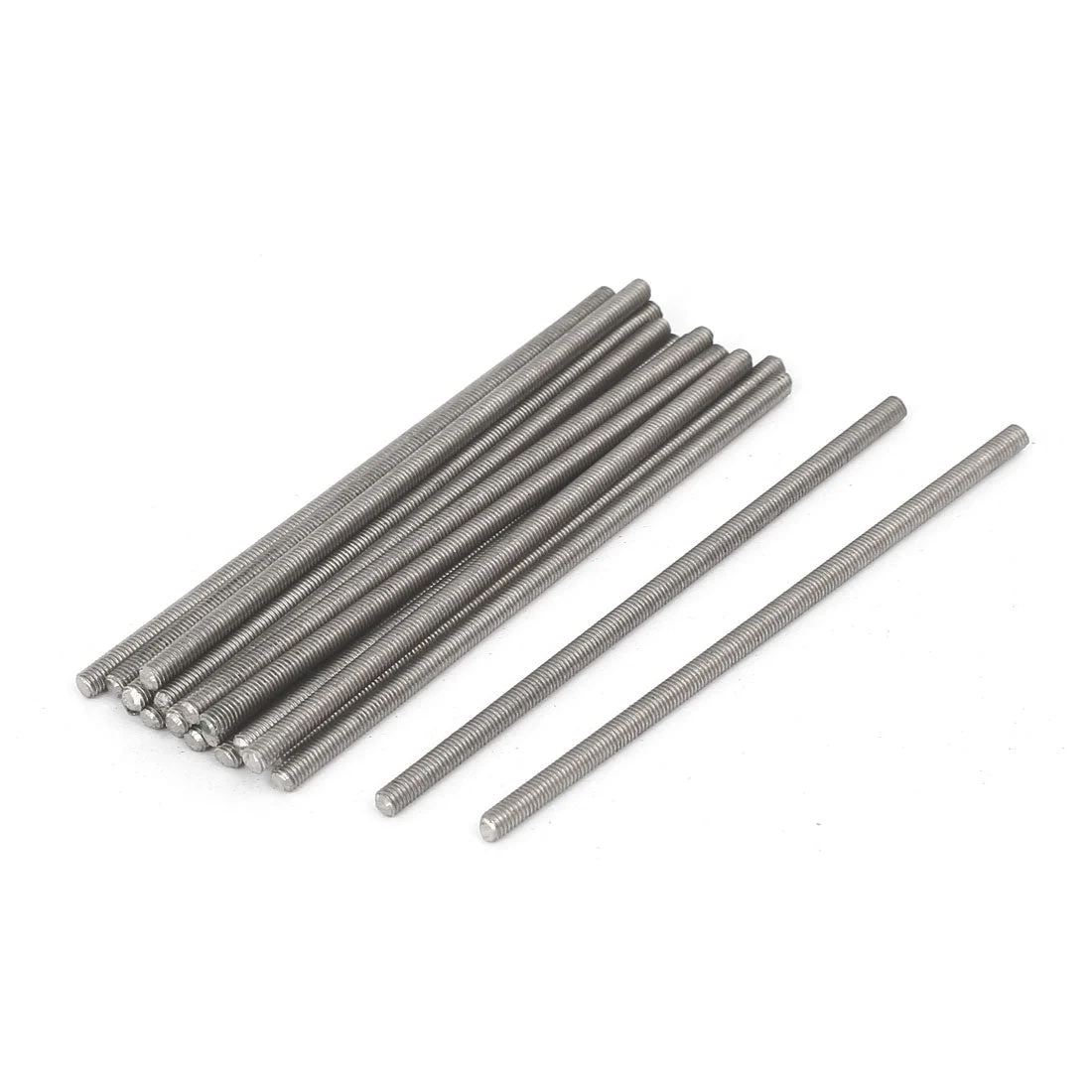 M3 x 80mm 0.5mm Pitch 304 Stainless Steel Fully Threaded Rods Fasteners 20 Pcs