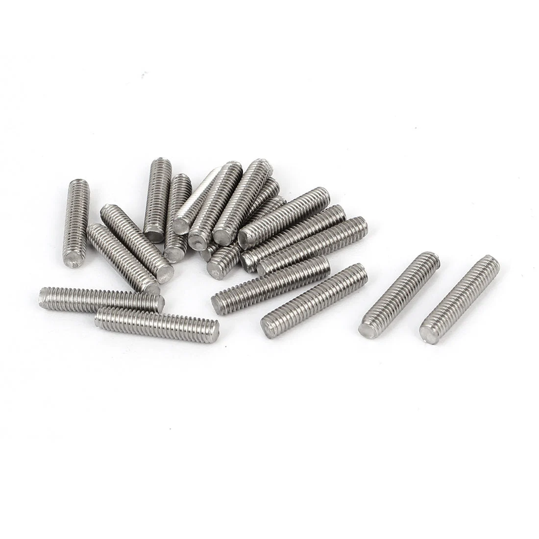 M4 x 20mm 304 Stainless Steel Fully Threaded Rod Bar Studs Fasteners 20 Pcs