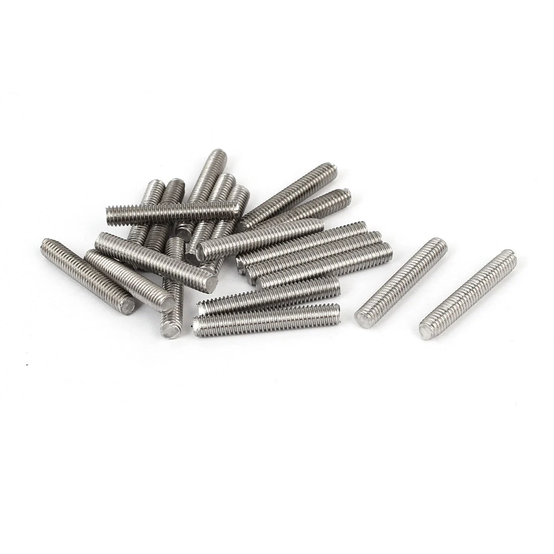 20pcs M4 x 25mm 304 Stainless Steel Fully Threaded Rod Bar Studs Fastener