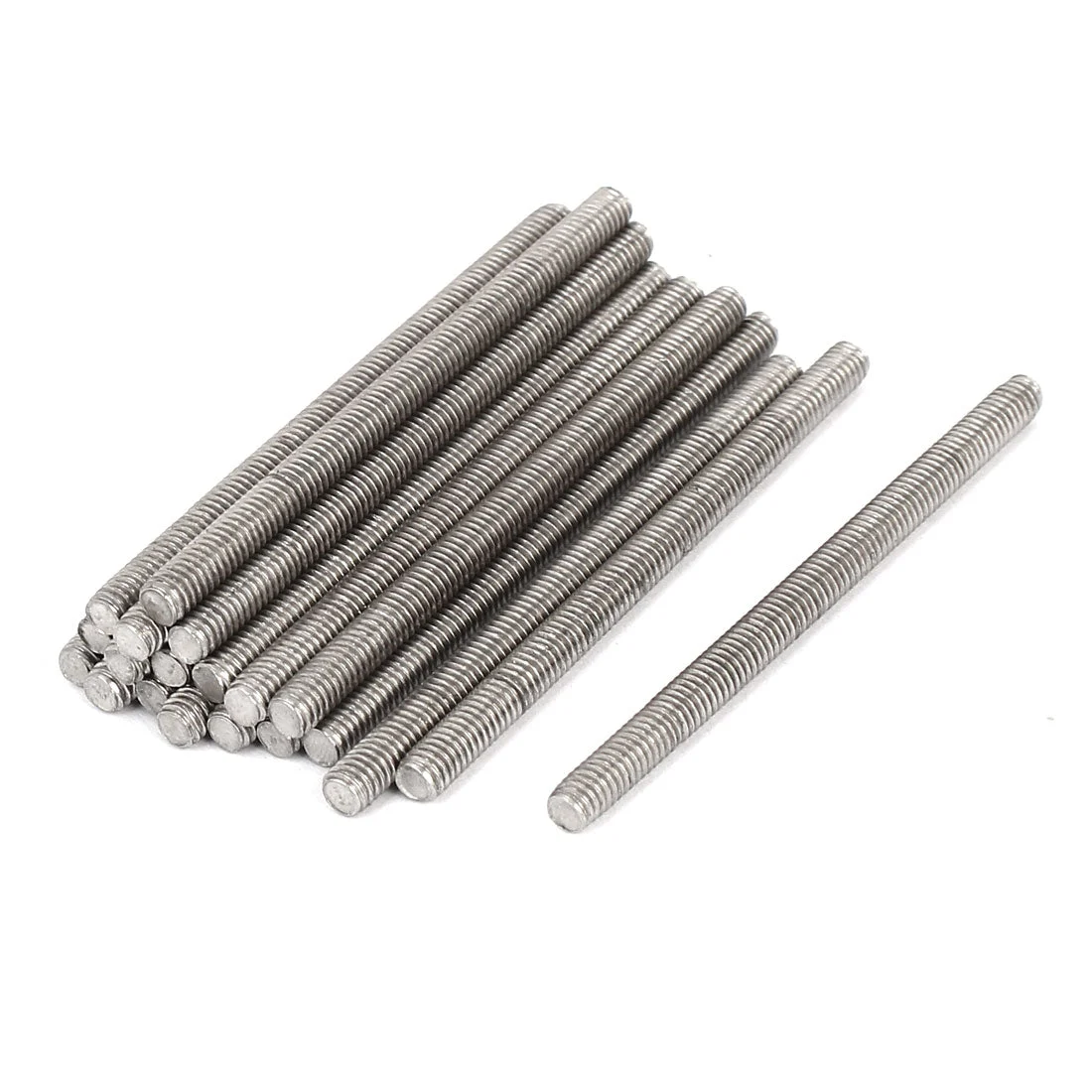M4 x 60mm 304 Stainless Steel Fully Threaded Rod Bar Studs Fasteners 20 Pcs
