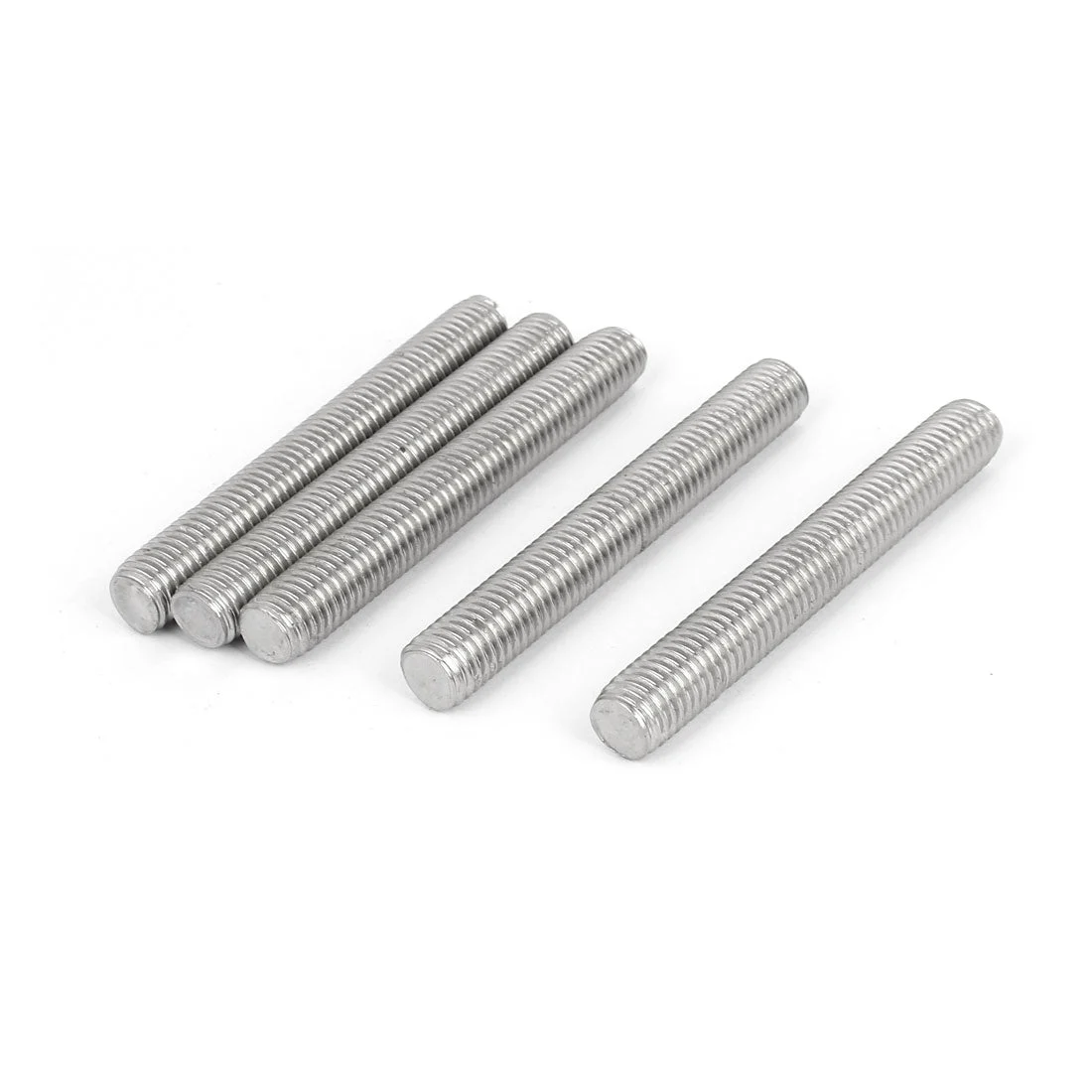 5pcs M12 x 100mm Metric Right Hand Thread Fully Threaded Rod Stud Fastener
