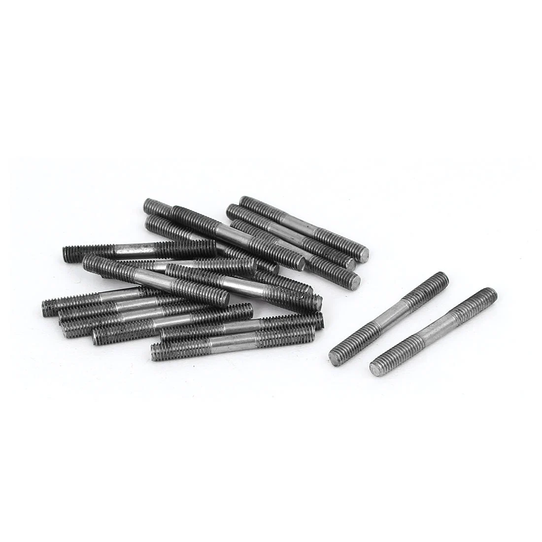 M3x25mm 304 Stainless Steel Double End Threaded Stud Screw Bolt 20pcs
