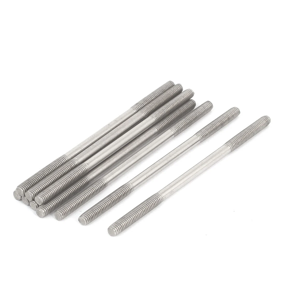 M3x60mm 304 Stainless Steel Double End Threaded Stud Screw Bolt 10pcs