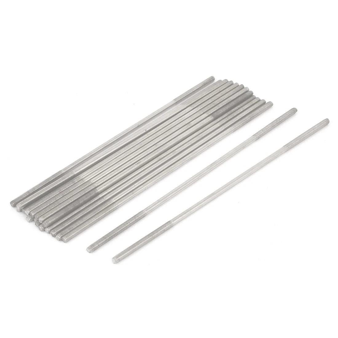 M3x130mm 304 Stainless Steel Double End Threaded Stud Screw Bolt 20pcs