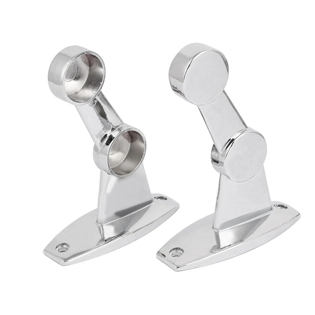 25mm Dia Ceiling Wall Mount Double Towel Rod Bar Rack Bracket 1Pair