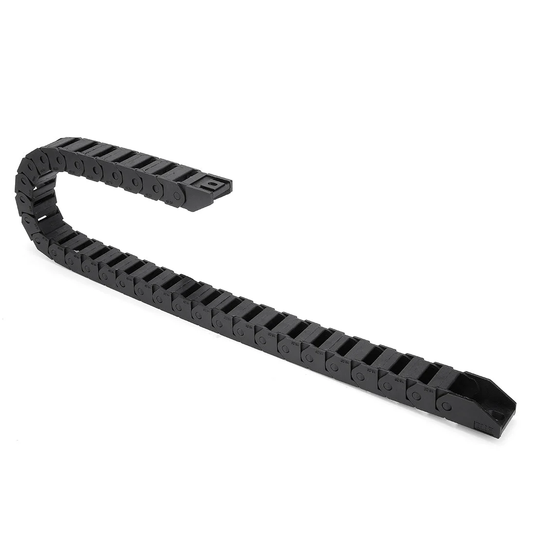 R28 15mm x 20mm (InnerH*InnerW)Black Plastic Wire Carrier Cable Drag Chain 1M Length for CNC
