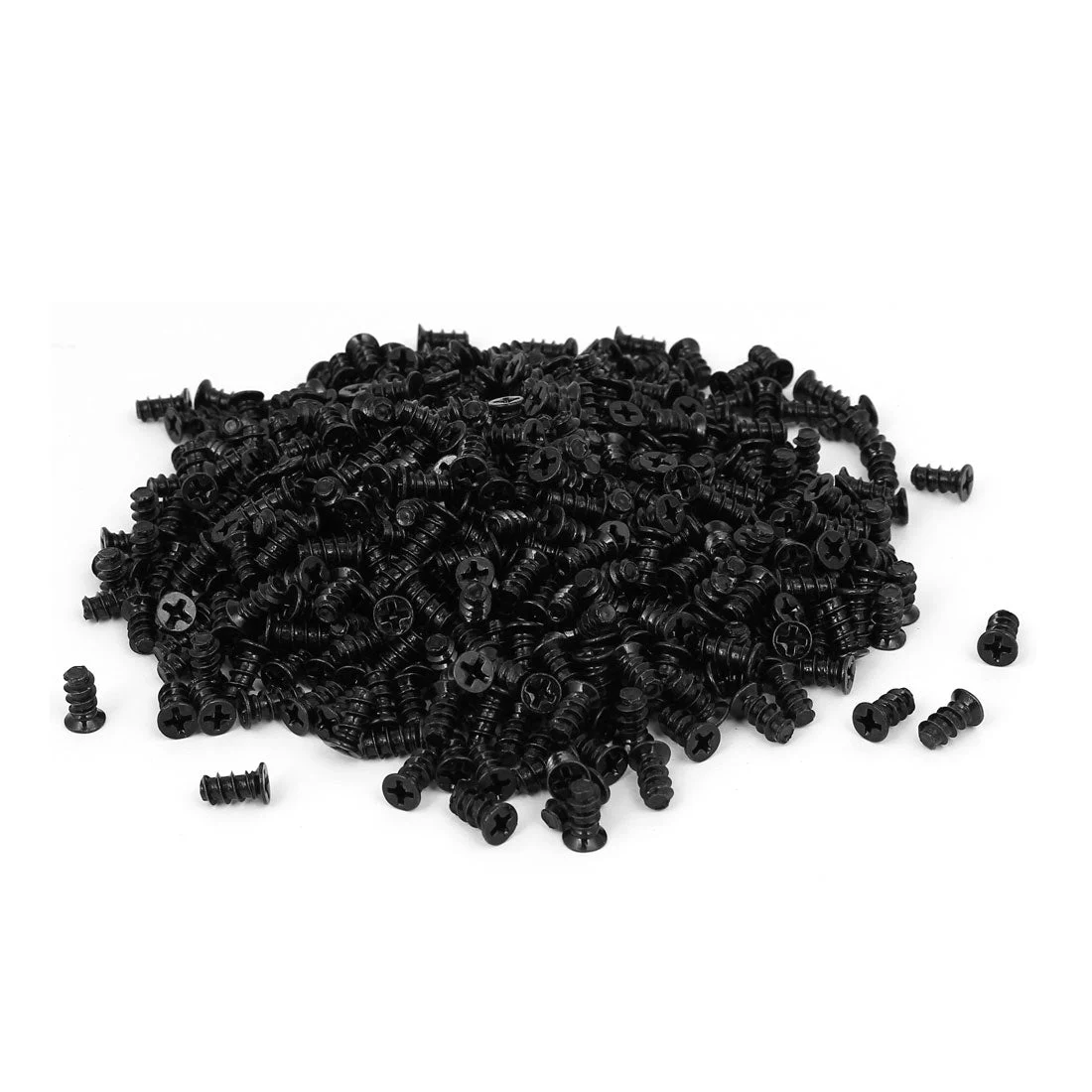 M5 x 10mm Black Zinc Plated Phillips Computer PC Case Fan Screw 500pcs