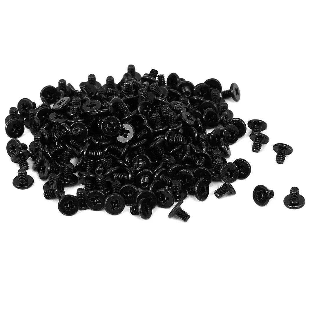Uxcell CM2x3mm Flat Head Phillips Tablet PC Laptop Computer Back Cover Screw 200pcs