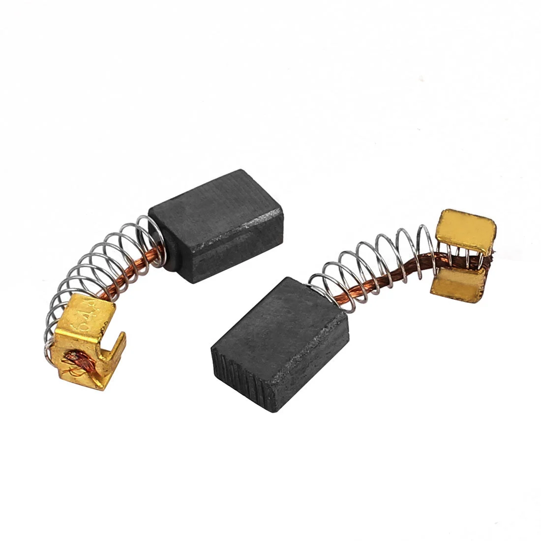 1 Pairs Carbon Brushes Power Tool 12 x 8 x 5mm for Generic Electric Motor with Square Pad