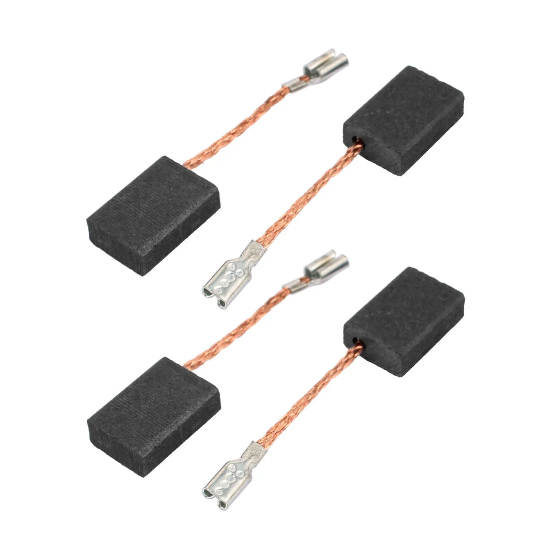 2 Pairs Electric Drill Motor Rotary Power Tool Carbon Brush 5 x 10 x 15mm Black