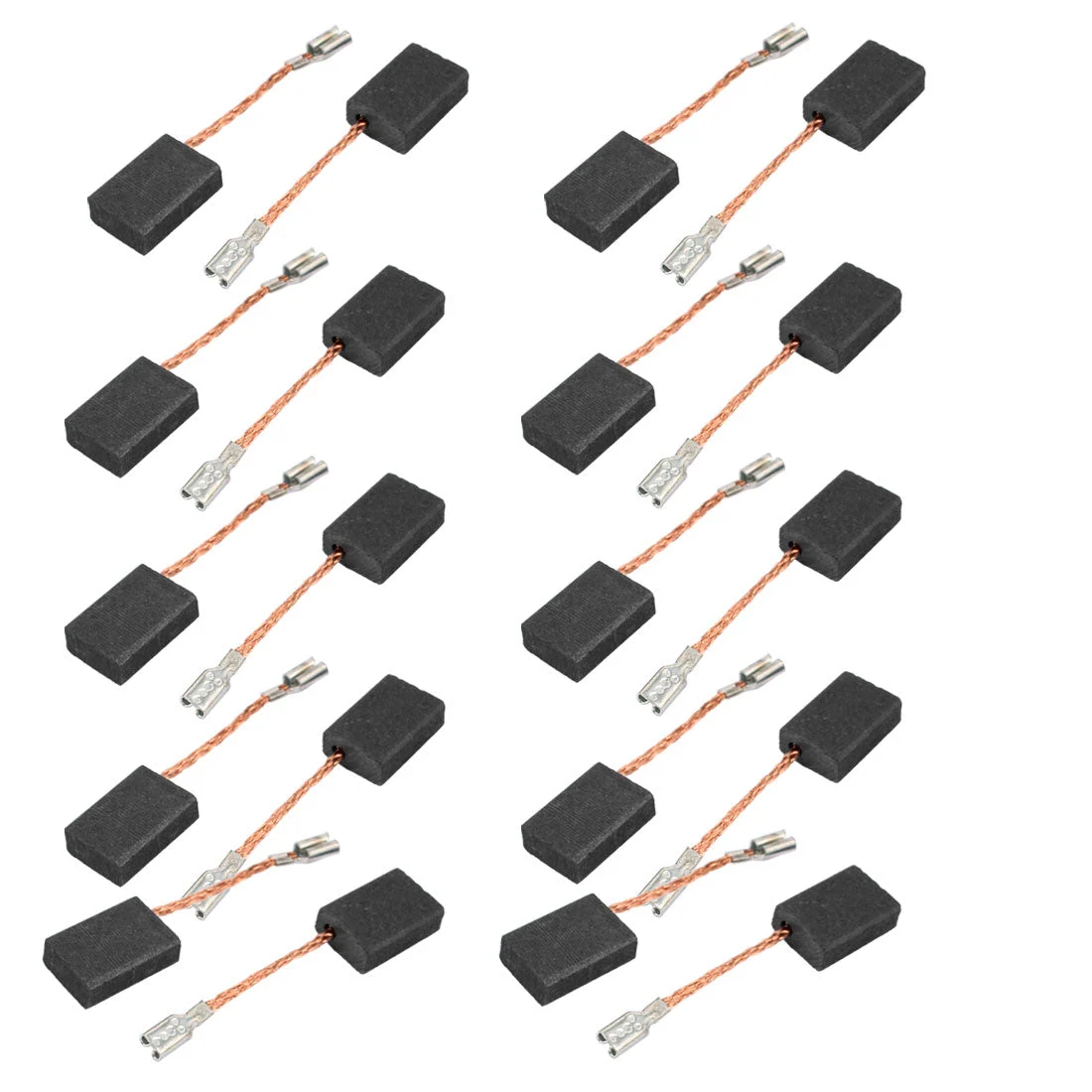 10 Pairs Electric Drill Motor Tool Carbon Brush 5mmx10mmx15mm No Spring