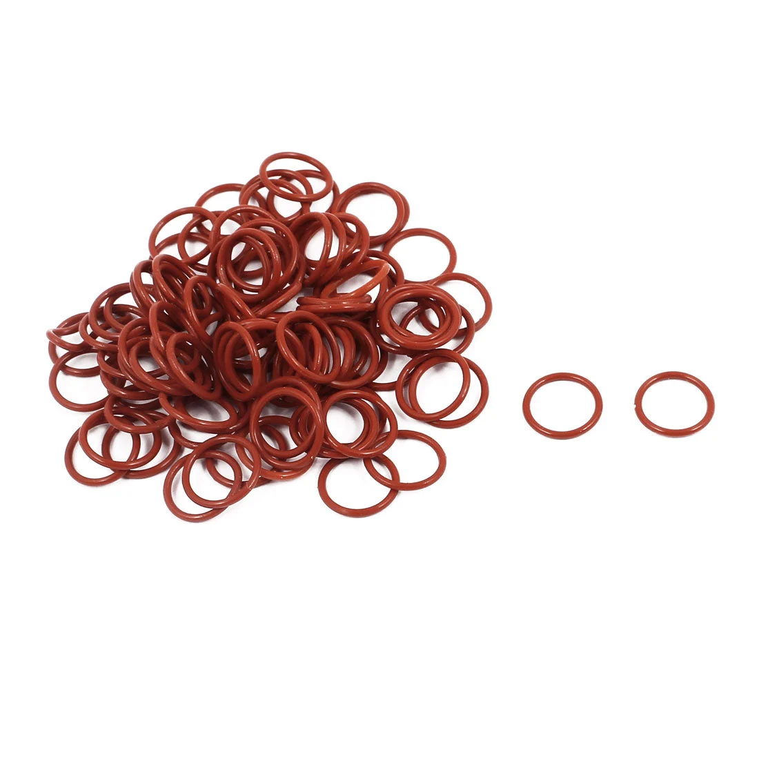 100Pcs 10mm x 1mm Rubber O-rings NBR Heat Resistant Sealing Ring Grommets Red