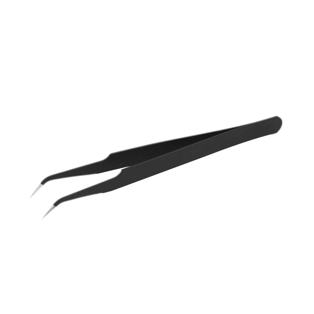 Uxcell ESD Tweezers, Anti-Static Non-magnetic Curved Tip for Craft Jewelry Electronics, 4.8" Overall Length