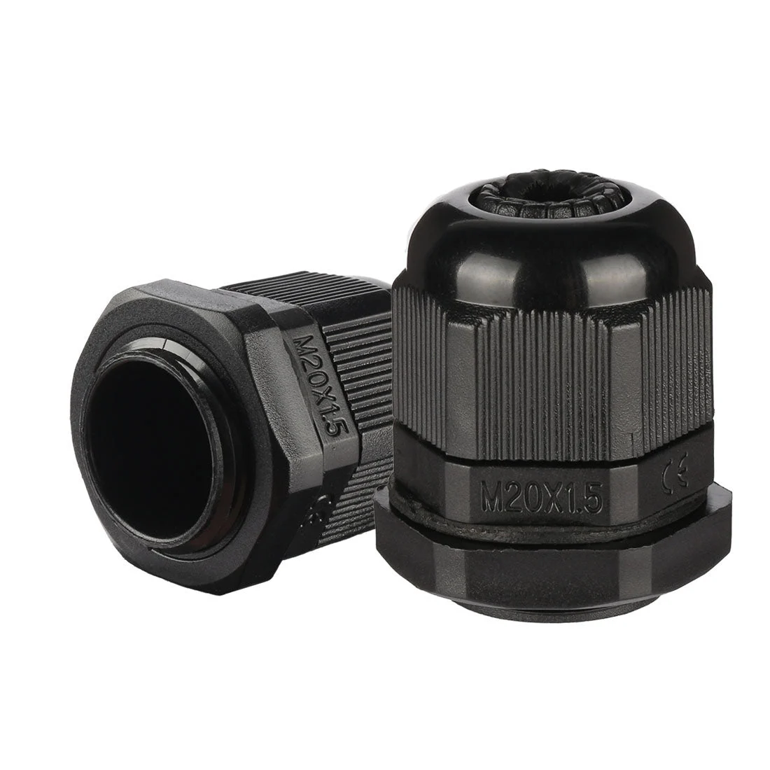 10 Pcs M20 Waterproof IP68 Nylon Cable Gland Joint Adjustable Locknut for 6mm-12mm Dia Cable Wire